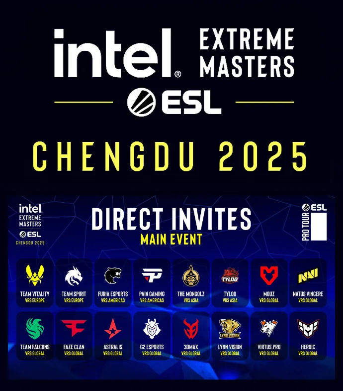 IEM Chengdu 2025 оролцох багууд тодорлоо