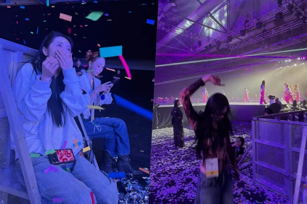 Zhou Jieqiong I.O.I-ийн 10 жилийн ойн тоглолтод ирж, фэнүүдийг догдлуулав 2 Zhou Jieqiong I.O.I-ийн 10 жилийн ойн тоглолтод ирж, фэнүүдийг догдлуулав
