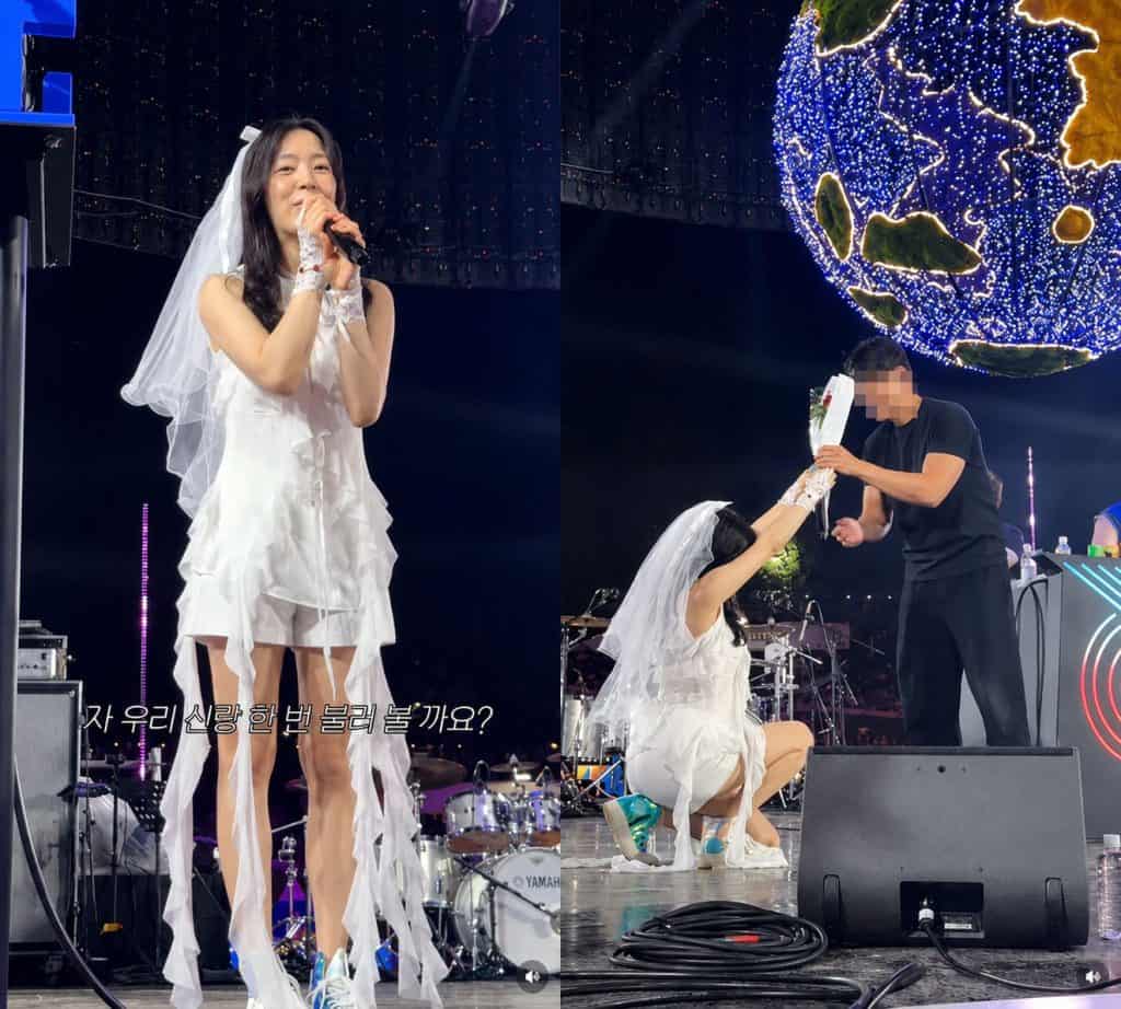 T-ARA-гийн Ryu Hwayoung тайзан дээр сүйт залуудаа гэнэтийн санал тавьж, үзэгчдийг шуугиуллаа 2 T-ARA-гийн Ryu Hwayoung тайзан дээр сүйт залуудаа гэнэтийн санал тавьж, үзэгчдийг шуугиуллаа