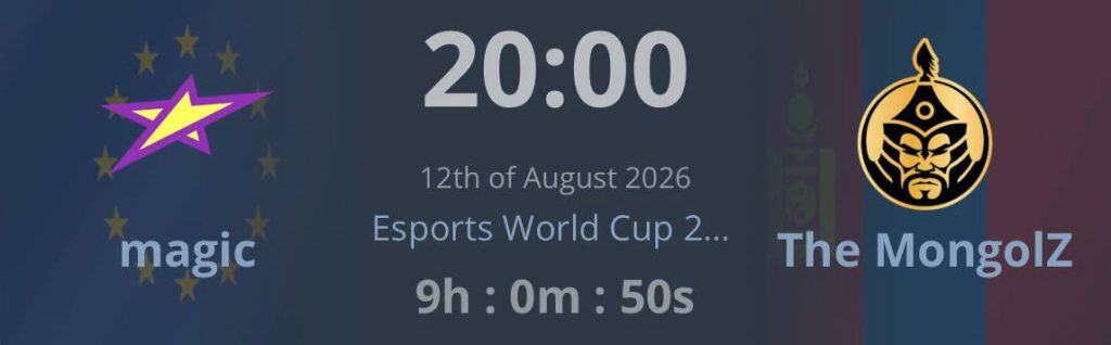 The MongolZ Esports World Cup 2026-д magic багийн эсрэг эхний сорилтоо хийнэ 2 The MongolZ Esports World Cup 2026-д magic багийн эсрэг эхний сорилтоо хийнэ