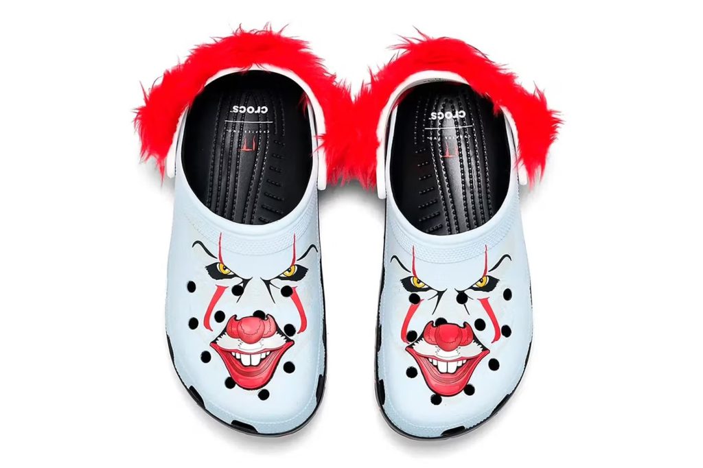 Crocs Pennywise шаахай: Айдсын ертөнцөөс ирсэн шинэ загвар 142 Crocs Pennywise шаахай: Айдсын ертөнцөөс ирсэн шинэ загвар